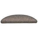 selvklæbende trappemåtter 30stk. 56x17x3cm sisal-look grå-beige