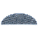 selvklæbende trappemåtter 30 stk. 56x17x3 cm sisal-look blå