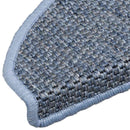 selvklæbende trappemåtter 30 stk. 65x21x4 cm sisal-look blå