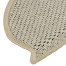 selvklæbende trappemåtter 30 stk. 65x21x4cm sisal-look lysegrøn