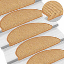 selvklæbende trappemåtter 30 stk. 65x21x4 cm sisal-look sisal