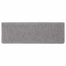 selvklæbende trappemåtter 30 stk. 65x21x4 cm sisal-look sølv
