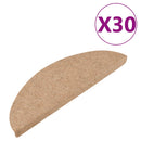 selvklæbende trappemåtter 30 stk. 56x17x3 cm beige