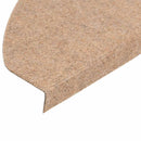 selvklæbende trappemåtter 20 stk. 65x22,5x3,5 cm beige