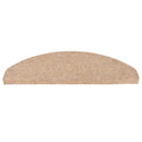selvklæbende trappemåtter 30 stk. 65x22,5x3,5 cm beige