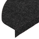 selvklæbende trappemåtter 30 stk. 65x22,5x3,5 cm sort