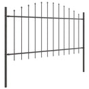 Havehegn 4 pcs Grå 170 x 140 cm Pulverlakeret stål