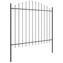 Havehegn 6 pcs Grå 170 x 165 cm Pulverlakeret stål