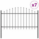 Havehegn 7 pcs Grå 170 x 140 cm Pulverlakeret stål