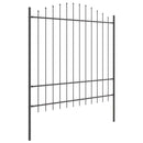 Havehegn 8 pcs Grå 170 x 215 cm Pulverlakeret stål
