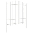 Havehegn 2 pcs Hvid 170 x 215 cm Pulverlakeret stål
