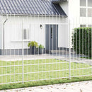 Havehegn 2 pcs Hvid 170 x 225 cm Pulverlakeret stål