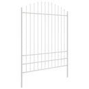 Havehegn 3 pcs Hvid 170 x 225 cm Pulverlakeret stål