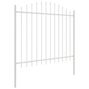 Havehegn 4 pcs Hvid 170 x 190 cm Pulverlakeret stål