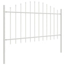 Havehegn 6 pcs Hvid 170 x 140 cm Pulverlakeret stål