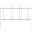Havehegn 7 pcs Hvid 170 x 140 cm Pulverlakeret stål