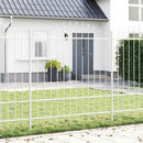 Havehegn 7 pcs Hvid 170 x 215 cm Pulverlakeret stål