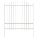 Havehegn 7 pcs Hvid 170 x 215 cm Pulverlakeret stål