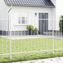 Havehegn 8 pcs Hvid 170 x 165 cm Pulverlakeret stål