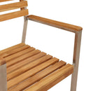 Have Spisebordssæt 5 pcs Massiv teaktræ og rustfrit stål