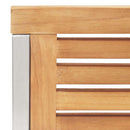 Have Spisebordssæt 5 pcs Massiv teaktræ og rustfrit stål