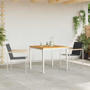 Have Spisebordssæt 3 pcs Massiv teaktræ og rustfrit stål