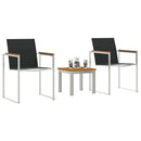 Have Spisebordssæt 3 pcs Brun og sort