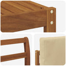 Udendørs sofagruppe med pude 8 pcs Naturlig og Beige