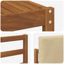 Udendørs sofagruppe med pude 6 pcs Naturlig og Beige