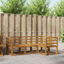Udendørs sofagruppe 4 pcs Naturfarvet Massivt Akacietræ