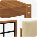 Udendørs sofagruppe med pude 6 pcs Naturlig og Beige