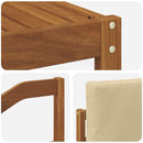 Udendørs sofagruppe med pude 6 pcs Naturlig og Beige