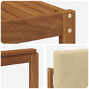Udendørs sofagruppe med pude 7 pcs Naturlig og Beige