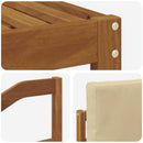 Udendørs sofagruppe med pude 7 pcs Naturlig og Beige