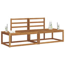 Udendørs sofagruppe 2 pcs Naturfarvet 182,5 x 63 x 73 cm