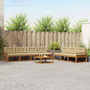 Udendørs sofagruppe med pude 8 pcs Naturlig og Beige