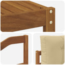 Udendørs sofagruppe med pude 8 pcs Naturlig og Beige