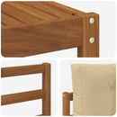 Udendørs sofagruppe med pude 8 pcs Naturlig og Beige