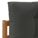 Udendørs sofagruppe med pude 8 pcs Naturlig og Antracit