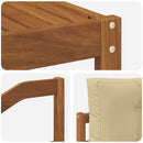Udendørs sofagruppe med pude 7 pcs Naturlig og Beige