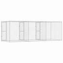 Hundebur Sølv 600 x 200 x 200 cm Galvaniseret stål