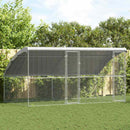 Hønsebur 2 pcs Sølv 400 x 200 x 200 cm Galvaniseret stål