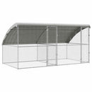 Hønsebur 2 pcs Sølv 400 x 200 x 200 cm Galvaniseret stål
