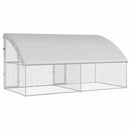 Hønsebur 2 stk. Sølv 400 x 200 x 200 cm Galvaniseret stål