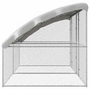 Hønsebur 2 pcs Sølv 400 x 200 x 200 cm Galvaniseret stål