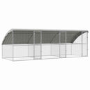Hønsebur 3 pcs Sølv 600 x 200 x 200 cm Galvaniseret stål