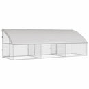 Hønsebur 3 pcs Sølv 600 x 200 x 200 cm Galvaniseret stål