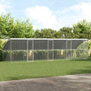 Hønsebur 4 pcs Sølv 800 x 200 x 200 cm Galvaniseret stål