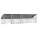 Hønsebur 4 stk. Sølv 800 x 200 x 200 cm Galvaniseret stål