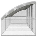 Hønsebur 4 pcs Sølv 800 x 200 x 200 cm Galvaniseret stål